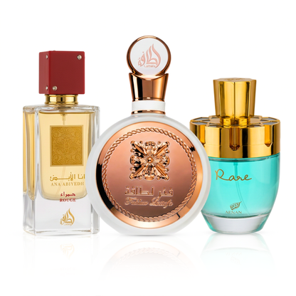 Sada 3 Parfémů | Fakhar Rose + Ana Abiyedh Rouge + Afnan Rare Tiffany 100 ml