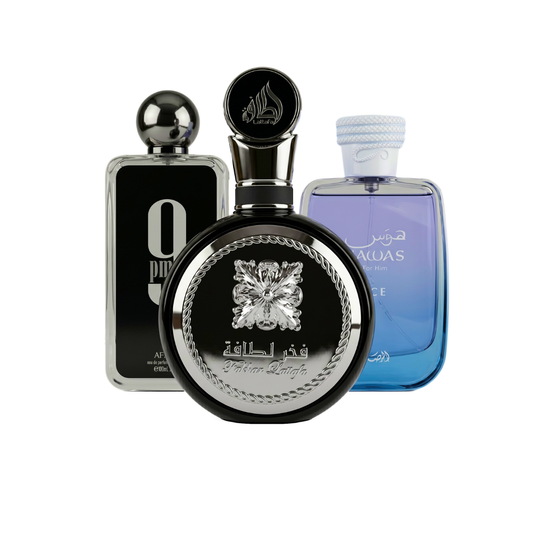 Sada 3 Parfémů | Hawas Ice + 9AM Dive + Fakhar Black 100 ml