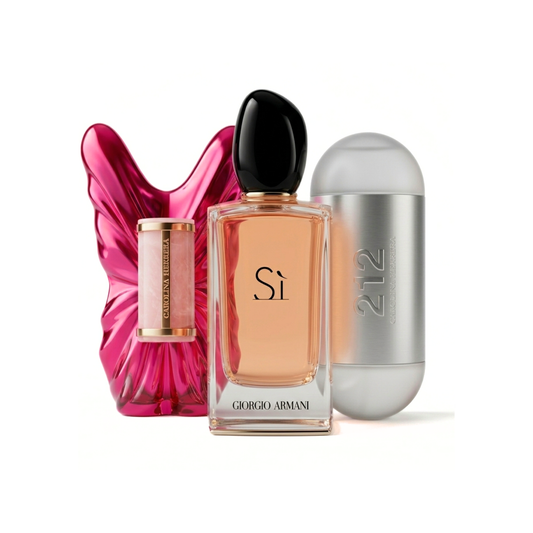 Sada 3 parfémů | CAROLINA HERRERA La Bomba, Giorgio Armani SI, 212 NYC - 100ml